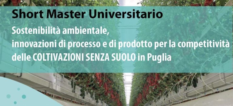 Short Master Universitario delle coltivazioni senza suolo in Puglia
