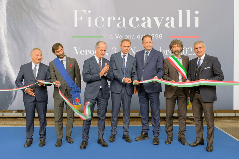 Il Ministro Francesco Lollobrigida all’inaugurazione di Fieracavalli a Verona